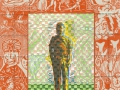 Ward_The Artist Gets the Lead Pencil Blues_2013_58x44cm_woven & quilted linocut_blog