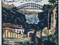 Ward_Bridge From Balmain_2007_30x30cm_handcoloured linocut_blog